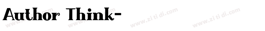 Author Think字体转换
